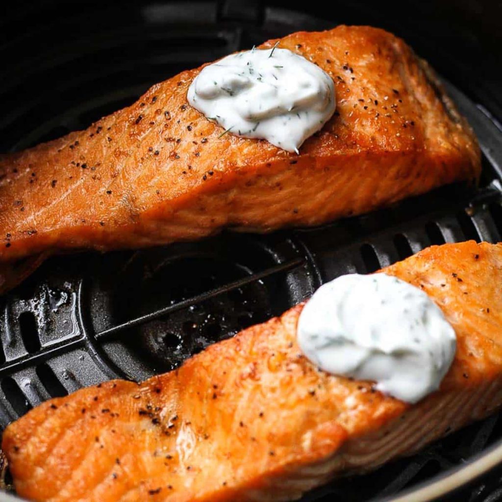 air fryer salmon fillets