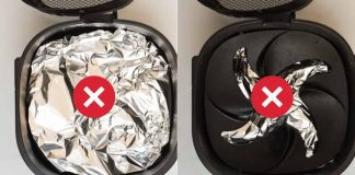 can i put aluminum foil in an air fryer 4