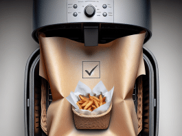 can you put paper in an air fryer is it safe