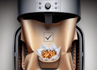 can you put paper in an air fryer is it safe