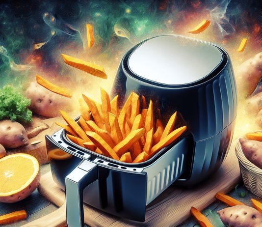 how do you bake things like sweet potato fries in an air fryer 2