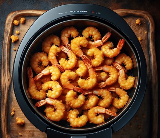 how do you make snacks like popcorn shrimp in an air fryer 1