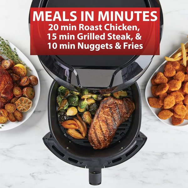 T-fal Easy Fry XXL Air Fryer  Grill Combo with One-Touch Screen, 8 Preset Programs, 5.9 quarts, Black  Stainless Steel