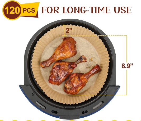 120 pcs air fryer disposable paper liner review