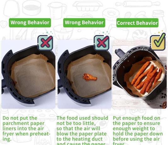 125pcs air fryer liner review