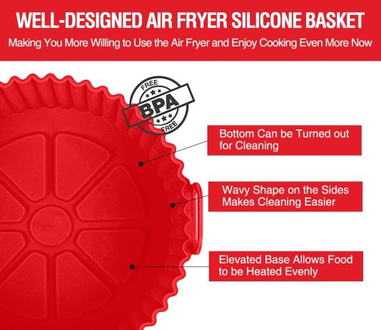 2 pack air fryer silicone liners pot review