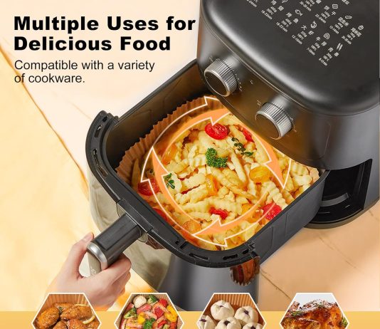 disposable air fryer paper liners 100pcs 8 inch square liners for air fryer review