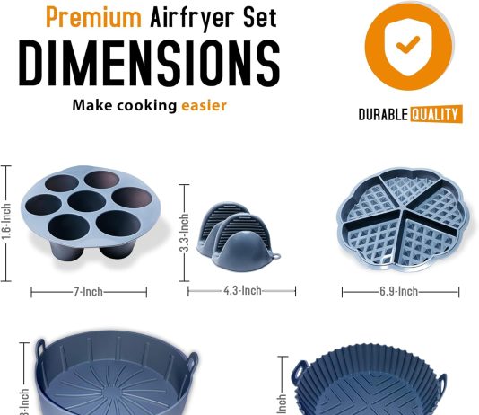 em 5 pack air fryer silicone liners review