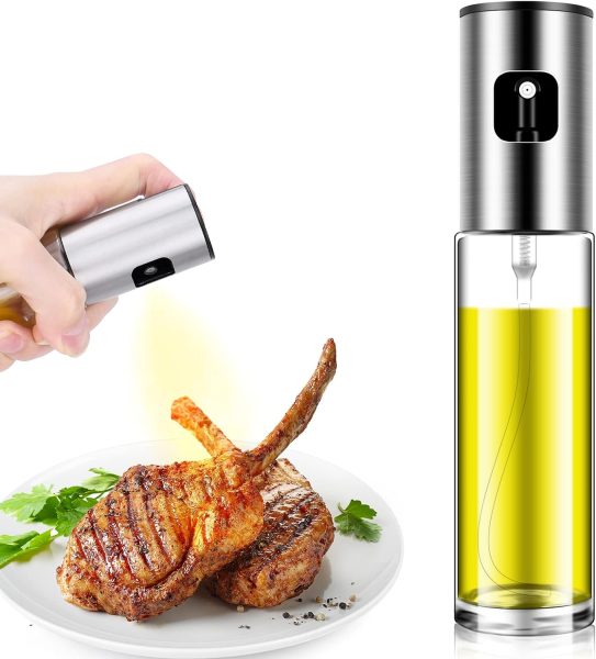 100ml Olive Oil Mister Sprayer Bottle - Cooking Spray Dispenser for Air Fryers, Baking, Roasting, Frying - Kitchen Gadget Accessory