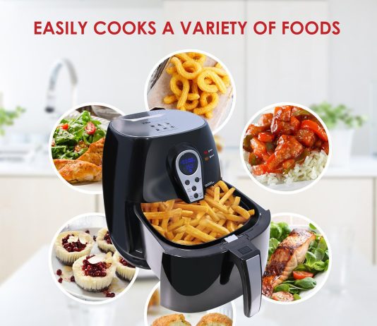elite gourmet eaf1121 personal 11 qt compact space saving electric hot air fryer oil less healthy cooker timer temperatu 2