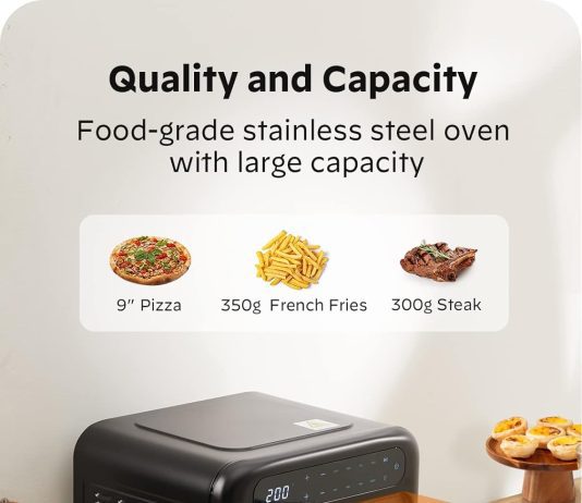 silonn air fryer oven 2 in 1 smart air fryer toaster oven combo 14qt stainless steel air fryer oven with digital counter 2