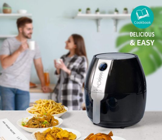ultrean air fryer 42 quart electric hot airfryer oven oilless cooker with lcd digital screen and nonstick frying pot ul 1 4