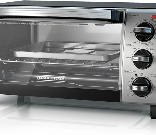 blackdecker to1750sb 4 slice toaster oven with natural convection stainless steel