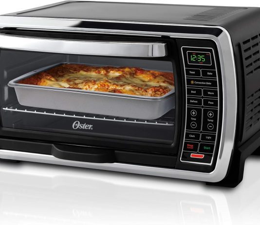 oster toaster oven digital convection oven large 6 slice capacity blackpolished stainless