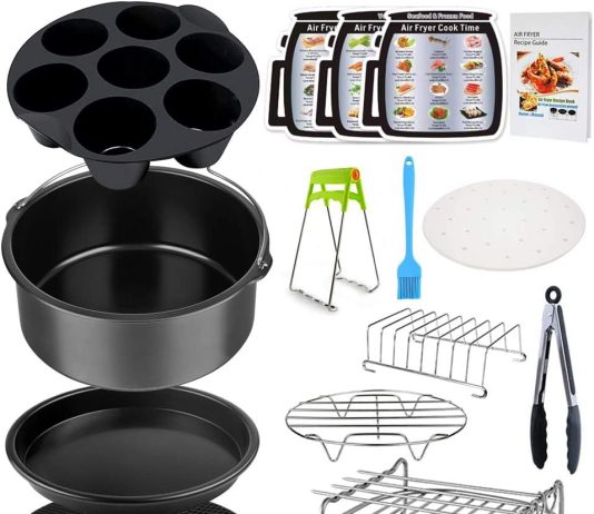 dual basket air fryer accessories 15pcs set for ninja dz401 dz201 foodi dualzone air fryers with 100pcs air fryer liners 2