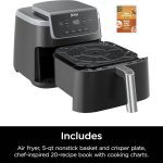 Ninja Air Fryer Pro 4-in-1 with 5 QT Capacity, Nonstick Basket & Crisper Plate, Grey, AF141 - Image 2