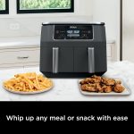 Ninja AF101 Air Fryer for Quick, Easy Meals, High Gloss Finish, Grey |