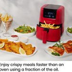 CHEFMAN 2 Qt Mini Air Fryer – Digital Space-Saving Compact Air Fryer with Nonstick Basket – Grey - Image 3