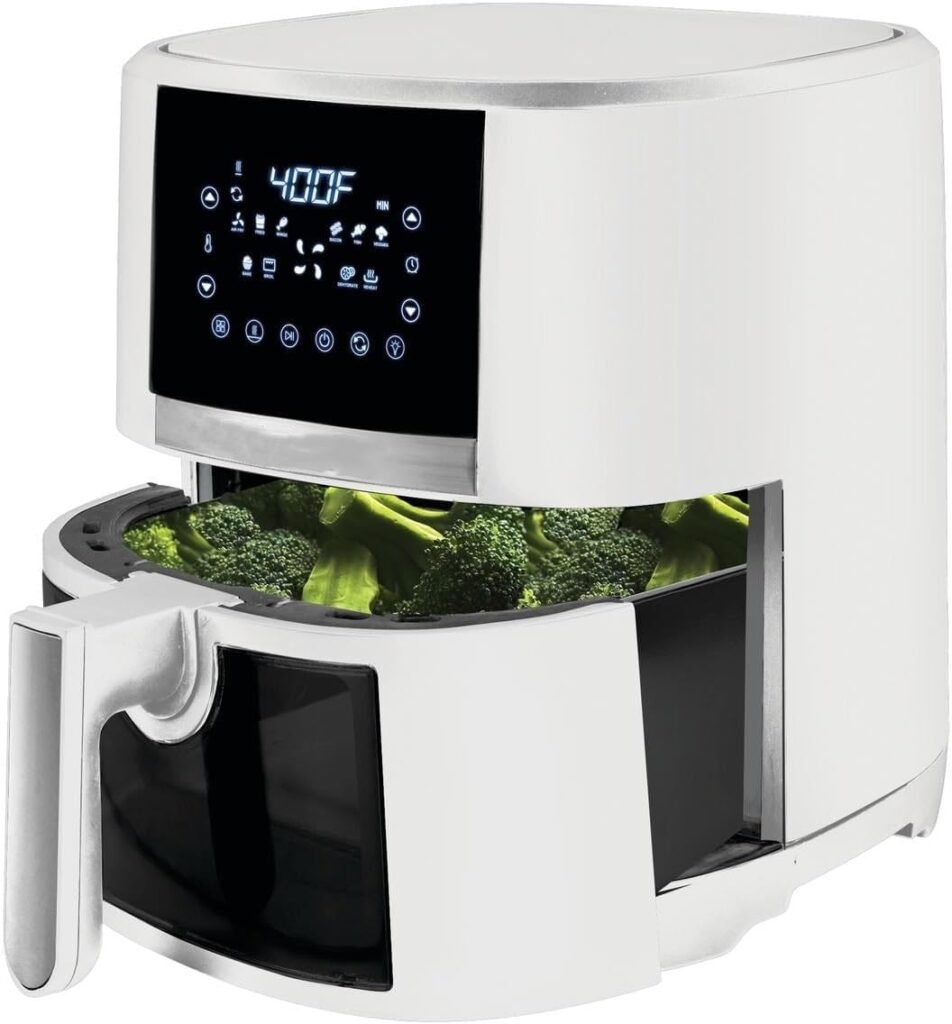 5-quart air fryer with ceramic coating and window, new, 13.5-in.