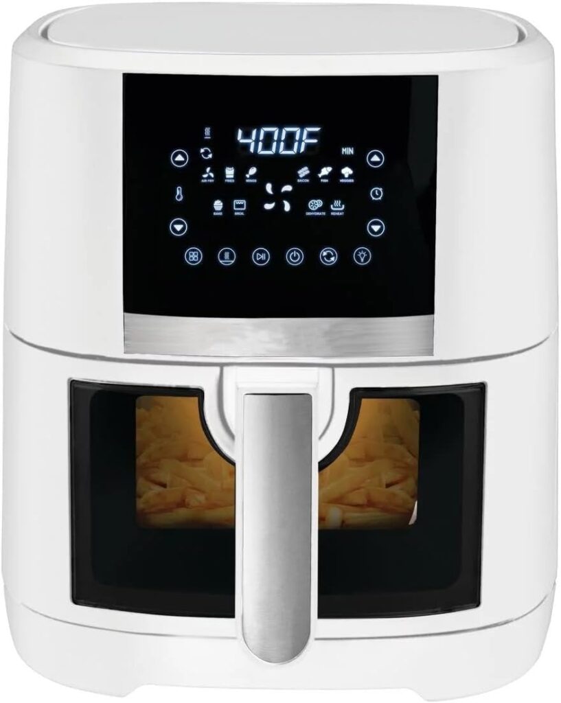 5-quart air fryer with ceramic coating and window, new, 13.5-in.