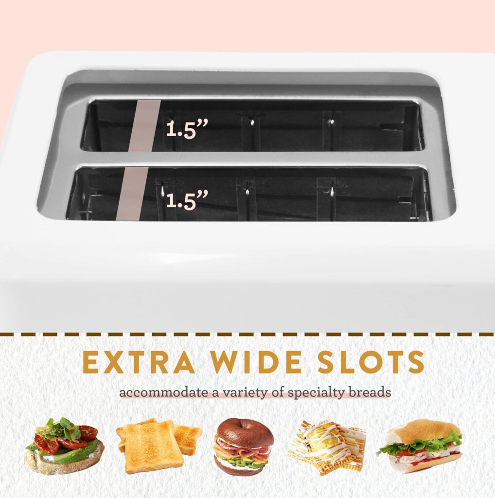 Elite Gourmet ECT118B Cool Touch Single Slice Toaster, 6 Toasting Levels  Wide Slot for Bagels, Waffles, Specialty Breads, Pastry, Snacks, Black