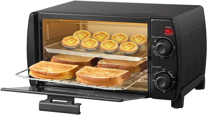 comfee-mini-2-slice-toaster-oven-countertop-toaster-oven-2-knobs-easy-to-control-with-timer-for-bake-broil-toast-1000w-b-1