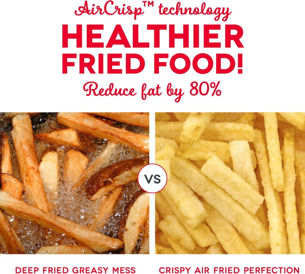 Dash Compact Air Fryer - Healthy Cooking with Auto Shut-Off Feature, Adjustable Temperature Control Nonstick Fry Basket - Has AirCrisp® Technology - 2 Quart - Cool Grey Dash Compact Air Fryer - Healthy Cooking with Auto Shut-Off Feature, Adjustable Temperature Control Nonstick Fry Basket - Has AirCrisp® Technology - 2 Quart - Cool Grey