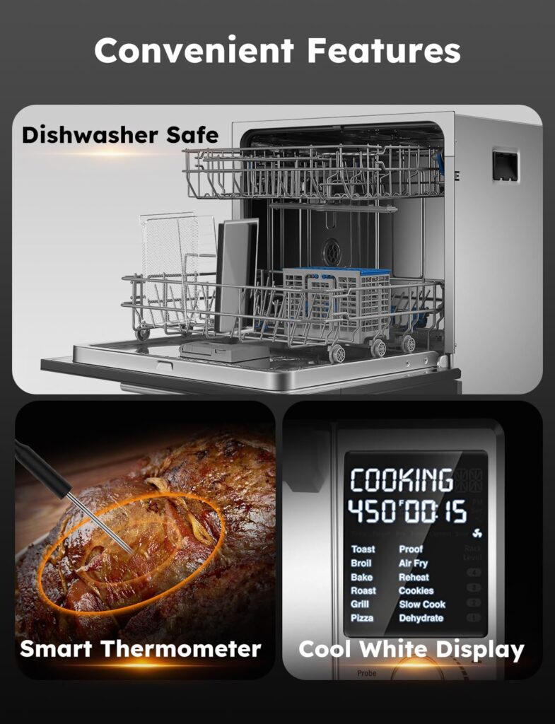 Nuwave Bravo XL Pro Air Fryer Toaster Oven, Improved 100% Super Convection, Quicker Crispier Results, 100 Presets, Multi-Layer Even Cooking, 50-500F, Smart Probe, PFAS Free, 30QT, Stainless Steel Nuwave Bravo XL Pro Air Fryer Toaster Oven, Improved 100% Super Convection, Quicker Crispier Results, 100 Presets, Multi-Layer Even Cooking, 50-500F, Smart Probe, PFAS Free, 30QT, Stainless Steel