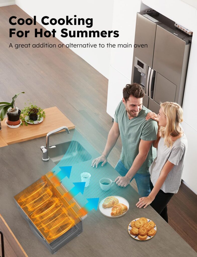 Nuwave Bravo XL Pro Air Fryer Toaster Oven, Improved 100% Super Convection, Quicker Crispier Results, 100 Presets, Multi-Layer Even Cooking, 50-500F, Smart Probe, PFAS Free, 30QT, Stainless Steel Nuwave Bravo XL Pro Air Fryer Toaster Oven, Improved 100% Super Convection, Quicker Crispier Results, 100 Presets, Multi-Layer Even Cooking, 50-500F, Smart Probe, PFAS Free, 30QT, Stainless Steel