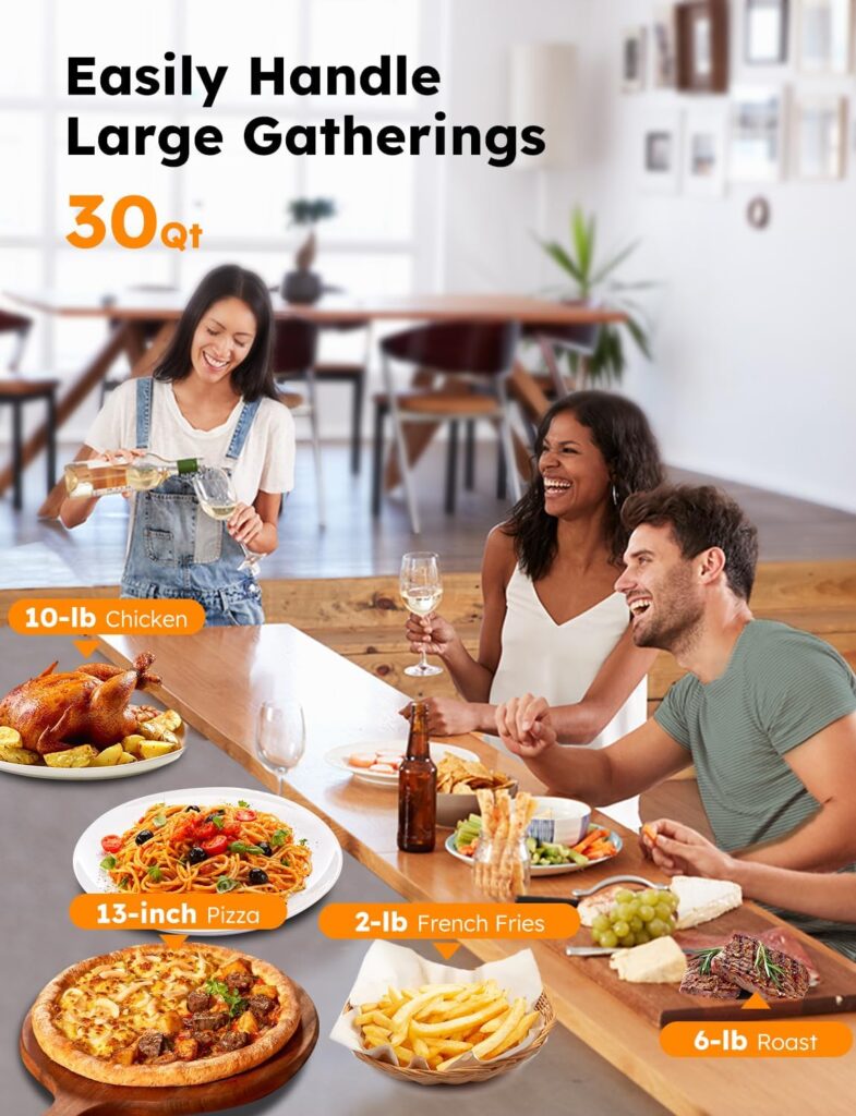 Nuwave Bravo XL Pro Air Fryer Toaster Oven, Improved 100% Super Convection, Quicker Crispier Results, 100 Presets, Multi-Layer Even Cooking, 50-500F, Smart Probe, PFAS Free, 30QT, Stainless Steel Nuwave Bravo XL Pro Air Fryer Toaster Oven, Improved 100% Super Convection, Quicker Crispier Results, 100 Presets, Multi-Layer Even Cooking, 50-500F, Smart Probe, PFAS Free, 30QT, Stainless Steel