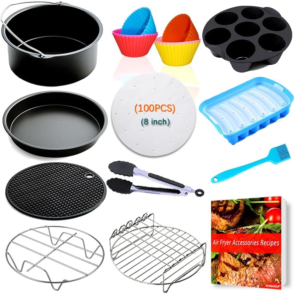 Phillips XL 8inch Air Fryer Accessories Fit 3.7QT-4.3QT Phillips XL 8inch Air Fryer Accessories Fit 3.7QT-4.3QT