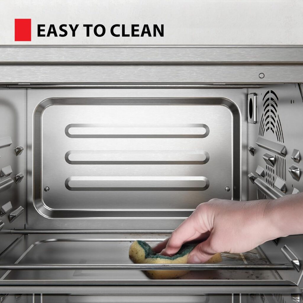 TOSHIBA ChefFry Air Fryer Toaster Oven Combo, 26.4 QT Large Capacity, 12-in-1 Countertop Toaster Oven, Stainless Steel TOSHIBA ChefFry Air Fryer Toaster Oven Combo, 26.4 QT Large Capacity, 12-in-1 Countertop Toaster Oven, Stainless Steel