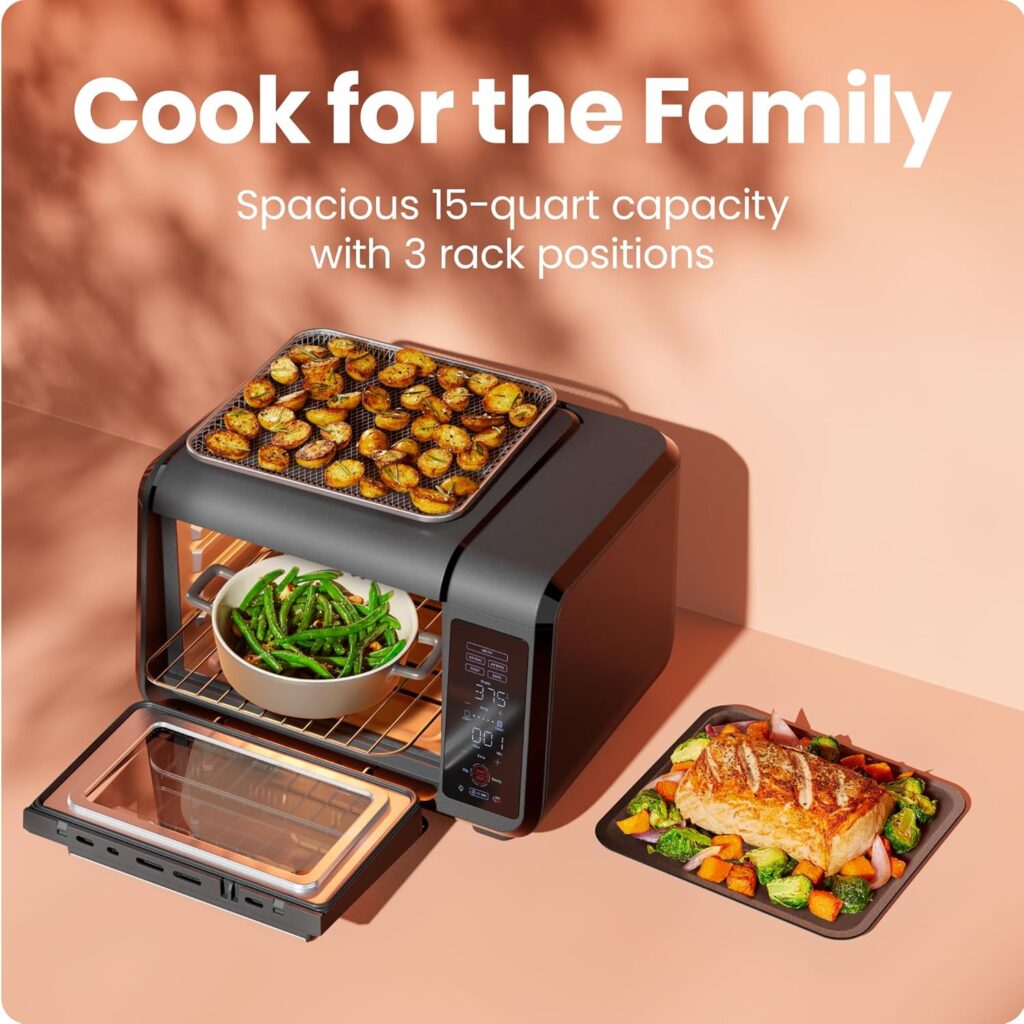 Chefman Air Fryer Toaster Oven Combo, Countertop Oven for Quick Healthy Meals, Bake, Broil, Air Fry, Toast, and Bagel Functions, 450°F Max Temp, 4 Slice Toaster Oven Air Fryer Combo Chefman Air Fryer Toaster Oven Combo, Countertop Oven for Quick Healthy Meals, Bake, Broil, Air Fry, Toast, and Bagel Functions, 450°F Max Temp, 4 Slice Toaster Oven Air Fryer Combo