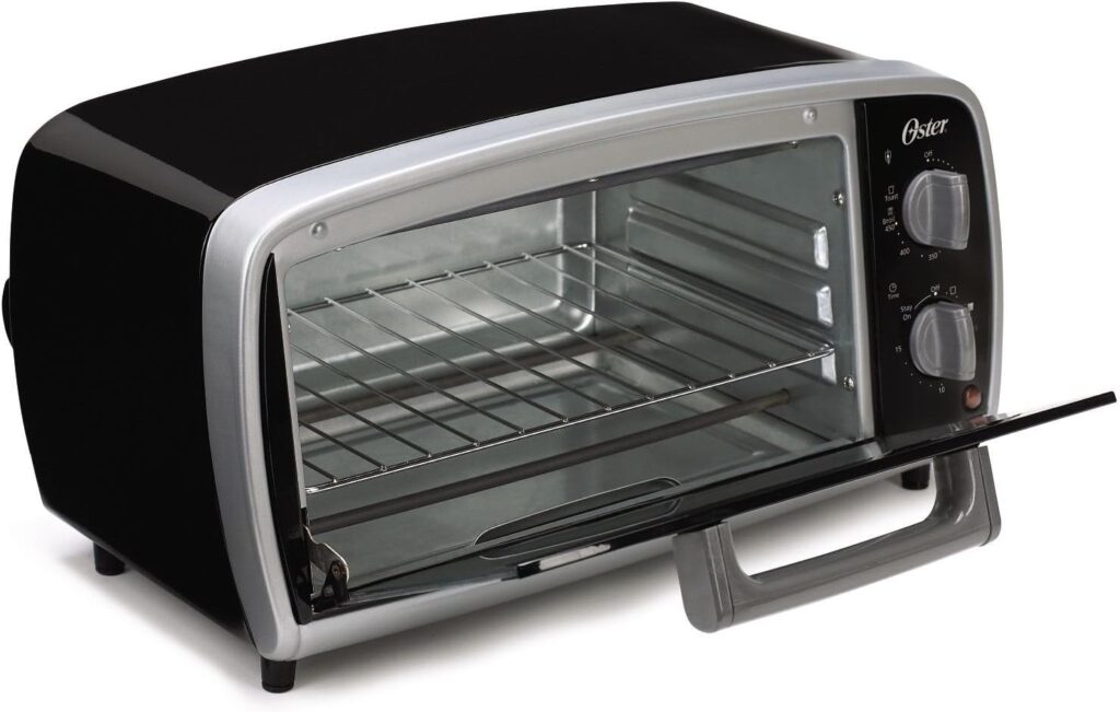 Oster Toaster Oven, 4 Slice, Black (TSSTTVVG01) Oster Toaster Oven, 4 Slice, Black (TSSTTVVG01)