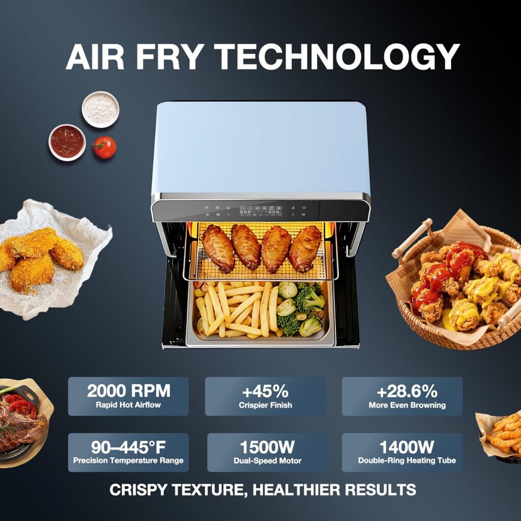 ROBAM Toaster Air Fryer Combi Oven, Countertop Steam Oven 20-in-1 with Convection Steam Roast Bake, Multi-Stage Cooking, Self-Clean, 7 Modes, 30 Built-In Recipes, for Kitchen Pizza Baking (White) ROBAM Toaster Air Fryer Combi Oven, Countertop Steam Oven 20-in-1 with Convection Steam Roast Bake, Multi-Stage Cooking, Self-Clean, 7 Modes, 30 Built-In Recipes, for Kitchen Pizza Baking (White)