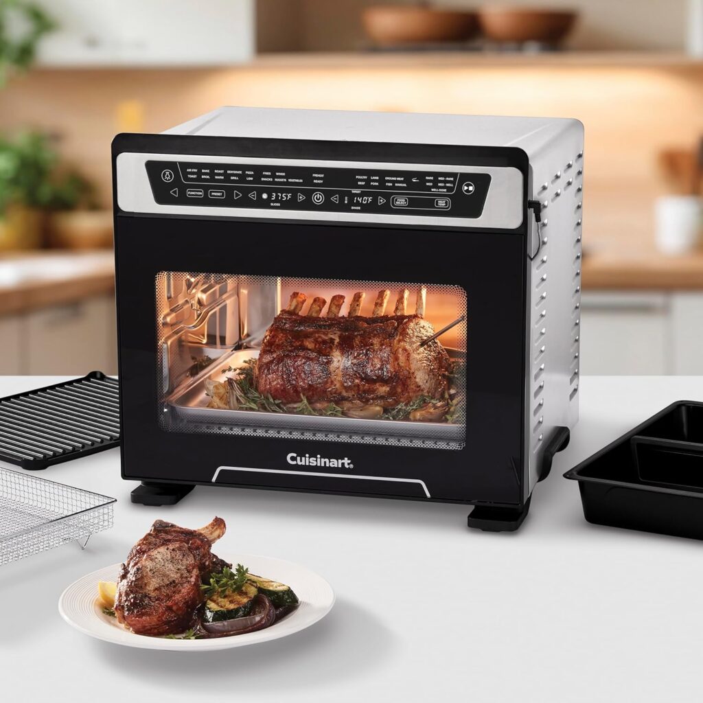 Cuisinart 15-in-1 Extra-Large Digital Air Fryer Oven with 9x13 2-in-1 Pan, Air Fry Lbs of Wings, Cook a Lb Turkey or 5+ Lb Chicken, Toast Slices of Bread, and Bake a Pizza, TOA-112 Cuisinart 15-in-1 Extra-Large Digital Air Fryer Oven with 9x13 2-in-1 Pan, Air Fry Lbs of Wings, Cook a Lb Turkey or 5+ Lb Chicken, Toast Slices of Bread, and Bake a Pizza, TOA-112