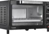 Small countertop oven for small families, easy-clean toaster oven with multiple settings, breakfast heating