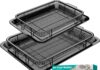 Air Fryer Basket for Oven, OPENICE 15.3″ x 11.0″ Large Air Fryer Tray and Pan with 30PCS Parchment Papers, Stainless Steel Oven Air Fryer Basket and Tray for Baking Grilling