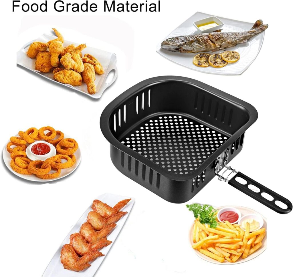 Air Fryer Basket for PowerXL Vortex Air Fryer Pro 10qt,Accessories for PowerXL Oven 6qt Replacement Parts Air Fryer Basket for PowerXL Vortex Air Fryer Pro 10qt,Accessories for PowerXL Oven 6qt Replacement Parts