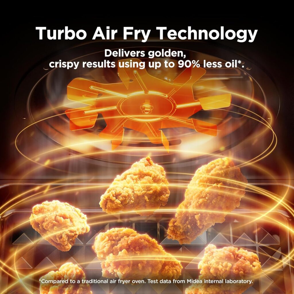 Midea Flexify Pro French Door Air Fryer Toaster Oven, Premium Cooking Experience with Precision Heat, Easy-Clean Enamel Interior Modern Control, 26.4 QT Midea Flexify Pro French Door Air Fryer Toaster Oven, Premium Cooking Experience with Precision Heat, Easy-Clean Enamel Interior Modern Control, 26.4 QT