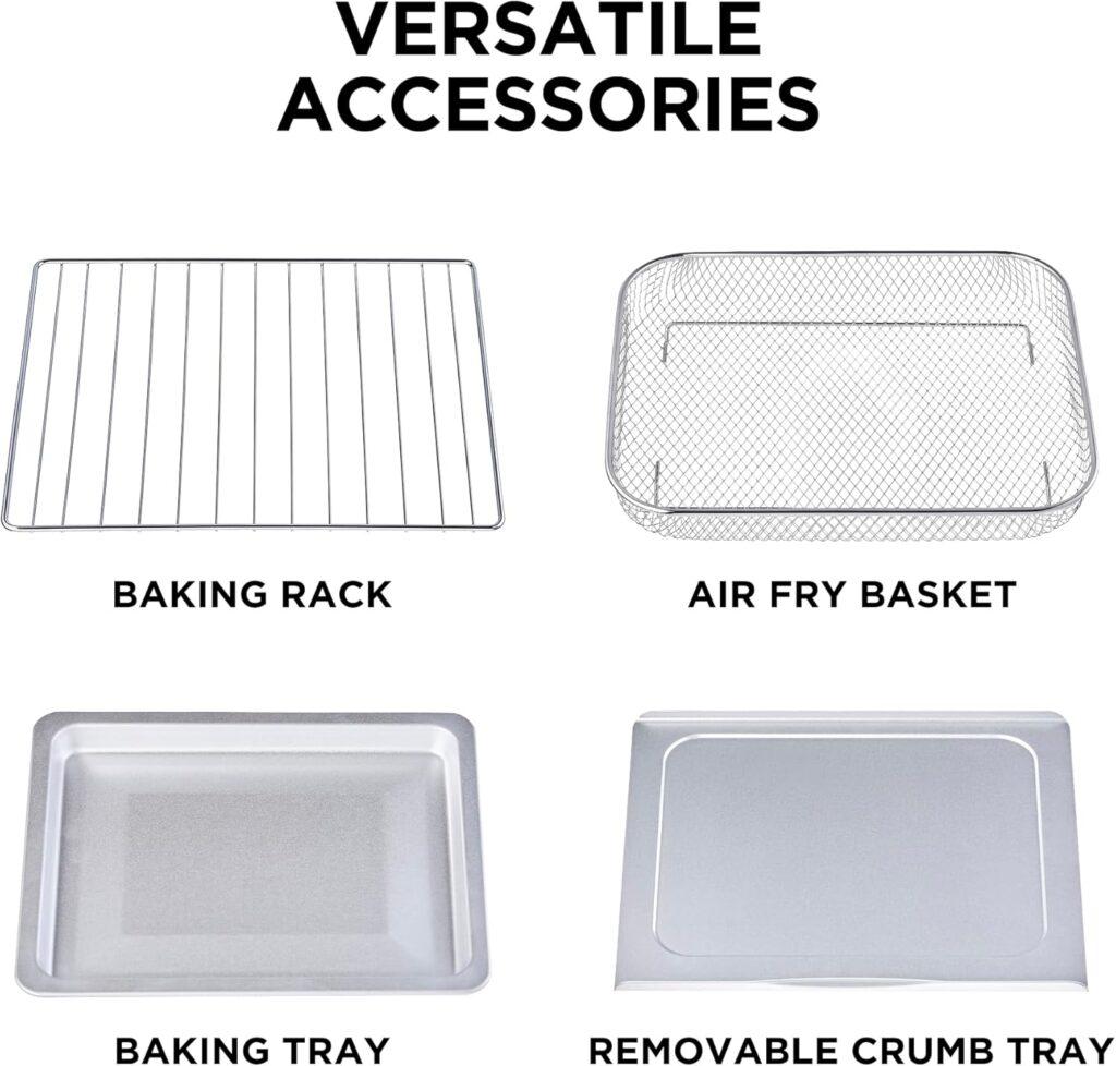 Midea Flexify Slim 8-in-1 French Door Toaster Oven Air Fryer Combo, Compact Countertop Oven with Infrared SpeedHeat, Quart Capacity, Stainless Steel Midea Flexify Slim 8-in-1 French Door Toaster Oven Air Fryer Combo, Compact Countertop Oven with Infrared SpeedHeat, Quart Capacity, Stainless Steel