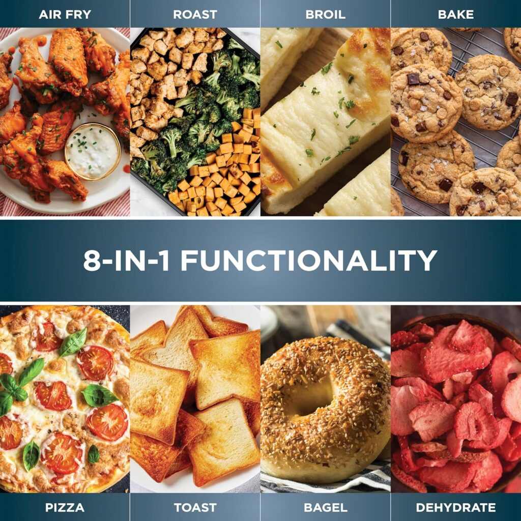 Ninja Air Fryer Toaster Oven Combo | 8-in-1 Functionality | Flip Up Away for Storage Space | Air Fry Basket, Sheet Pan, Wire Rack Removable Crumb Tray |1800 Watt | Stainless Steel | SP151 Ninja Air Fryer Toaster Oven Combo | 8-in-1 Functionality | Flip Up Away for Storage Space | Air Fry Basket, Sheet Pan, Wire Rack Removable Crumb Tray |1800 Watt | Stainless Steel | SP151