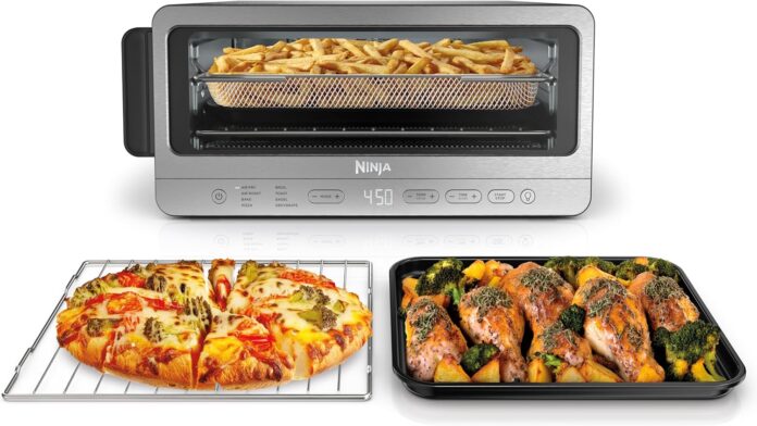 ninja-air-fryer-toaster-oven-combo-8-in-1-functionality-flip-up-away-for-storage-space-air-fry-basket-sheet-pan-wire-rac