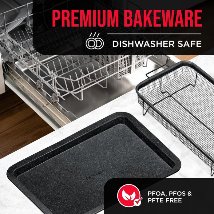 bakken-swiss-crisper-tray-2-piece-set-gray-marble-non-stick-basket-design-for-healthier-cooking-in-regular-ovens-achieve-1