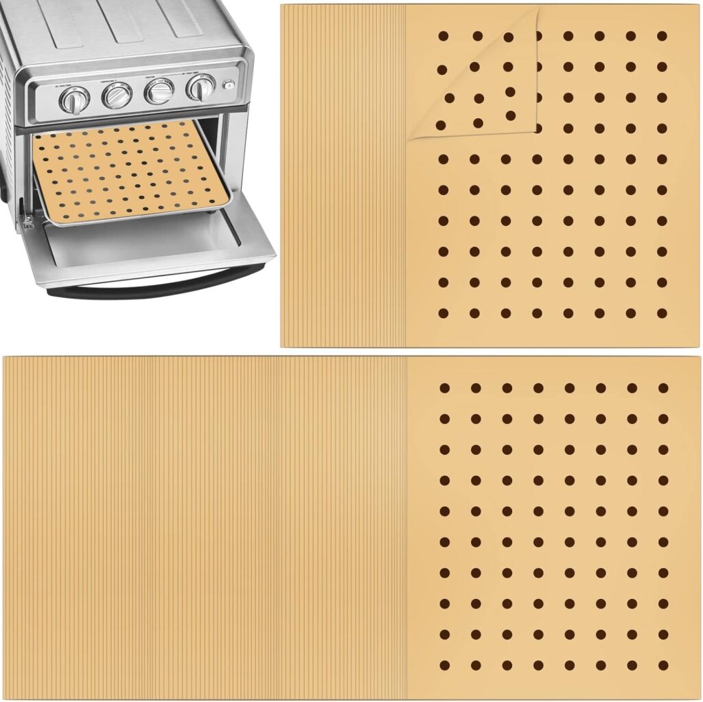 BYKITCHEN Air Fryer Oven Liner, 9x11 Inch, Unbleached Rectangle Air Fryer Parchment Paper, Compatible with Cuisinart, Breville, Emeril Lagasse and More, Airfryer Toaster Oven Accessories(Set of 100) BYKITCHEN Air Fryer Oven Liner, 9x11 Inch, Unbleached Rectangle Air Fryer Parchment Paper, Compatible with Cuisinart, Breville, Emeril Lagasse and More, Airfryer Toaster Oven Accessories(Set of 100)