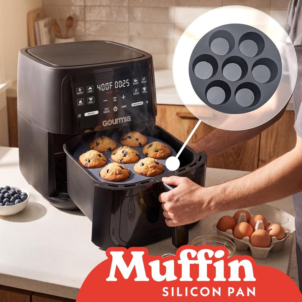 Gourmia Silicone Air Fryer Liners - 3 Piece Set with Egg Bite & Muffin Mold review | Air Fryer Reviews Gourmia Silicone Air Fryer Liners - Piece Set with Egg Bite & Muffin Mold review