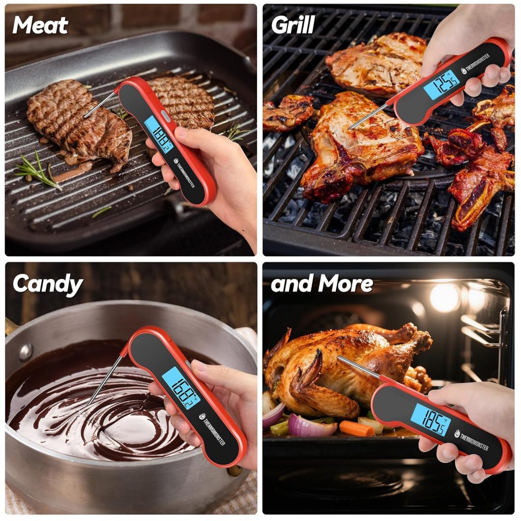 Product Name: 0.5 Sec Instant Read Meat Thermometer Digital for Cooking, Red review | Air Fryer Reviews 0.5 Sec Instant Read Meat Thermometer Digital for Cooking, Red