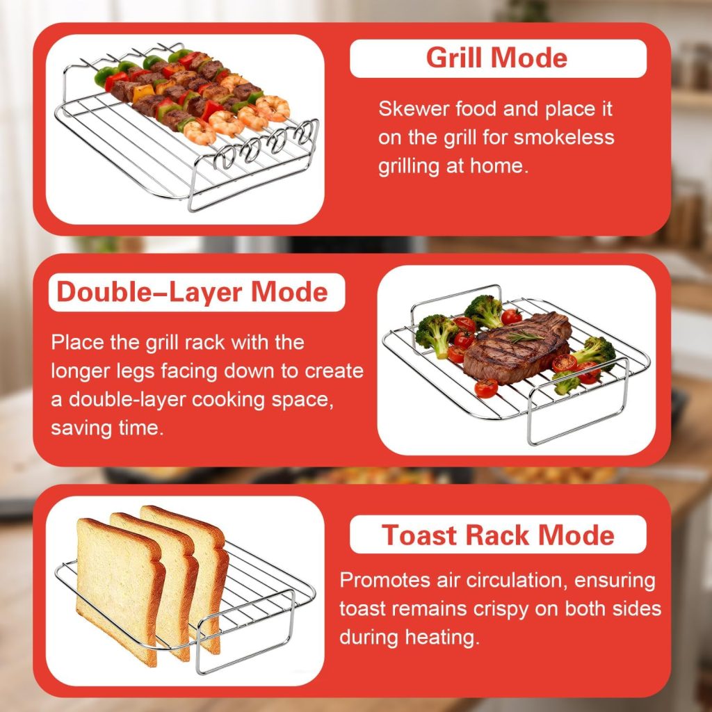 Product Name: Air Fryer Accessories for Cosori TurboBlaze review | Air Fryer Reviews Air Fryer Accessories for Cosori TurboBlaze Qt | 5.8 QT | 6.5 Qt