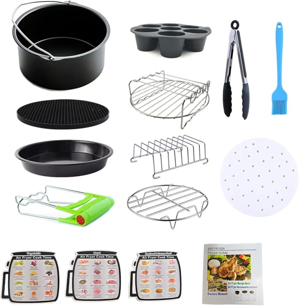 Air Fryer Accessories Kit 12pcs Universal for 4, 4.2, 5, 5.5, 5.8 QT Gowise Cosori Phillips Ninja Cozyna Air Fryer review | Air Fryer Reviews Air Fryer Accessories Kit 12pcs Universal for 4, 4.2, 5, 5.5, 5.8 QT Gowise Cosori Phillips Ninja Cozyna Air Fryer review