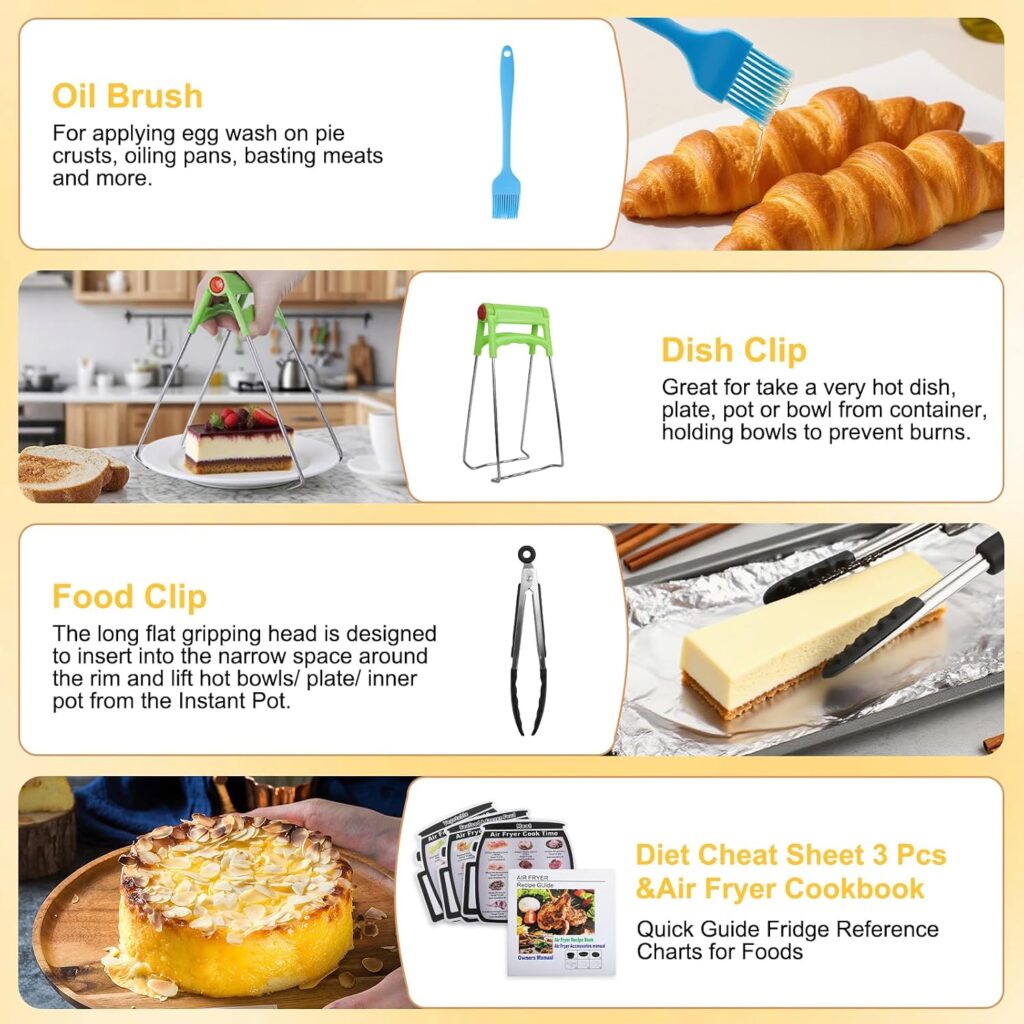 Air Fryer Accessories Kit 12pcs Universal for 4, 4.2, 5, 5.5, 5.8 QT Gowise Cosori Phillips Ninja Cozyna Air Fryer review | Air Fryer Reviews Air Fryer Accessories Kit 12pcs Universal for 4, 4.2, 5, 5.5, 5.8 QT Gowise Cosori Phillips Ninja Cozyna Air Fryer review